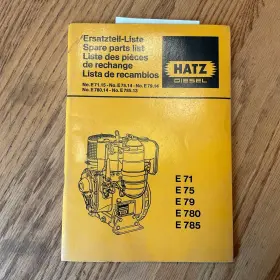 34-363.1 HATZ Spare Catalog Manual Book Diesel Engine