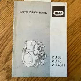 43330201 HATZ Operation Manual Instruction Book Diesel