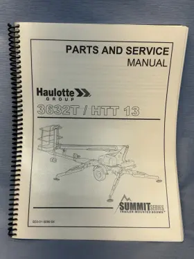 3632T HAULOTTE Operators Manual Service