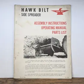 1M-LW-263 HAWK BILT Spreader Operating Manual