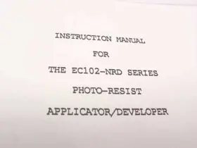 8-07635 HEADWAY RESEARCH Instruction Manual Resist Dispenser #2