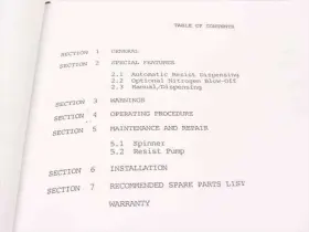 8-07635 HEADWAY RESEARCH Instruction Manual Resist Dispenser #3