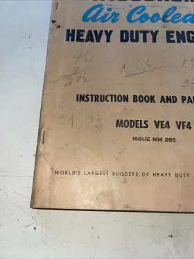 230-A HEAVY DUTY Wisconsin Air Cooled Engines Instruction #2