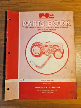 6P-EO-32 HEAVY DUTY Massey Ferguson Book Mower