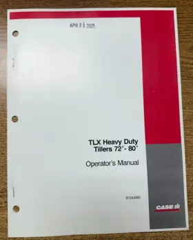 87043085 HEAVY DUTY Operators Manual Tlx Tillers