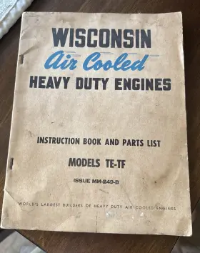 MM-249-B HEAVY DUTY Wisconsin Air Cooled Engines Tf