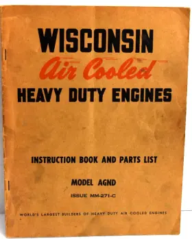 MM-271-C HEAVY DUTY Wisconsin Air Cooled Engines Instruction