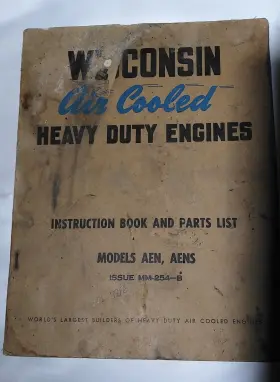 MM-297-C HEAVY DUTY Wisconsin Air Cooled Engines Instruction #3