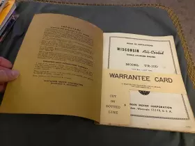MM-TR-10D HEAVY DUTY Wisconsin Air Cooled Engines Instruction #3