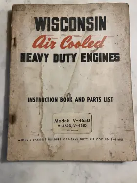 V-465D HEAVY DUTY Wisconsin Air Cooled Engines Manual