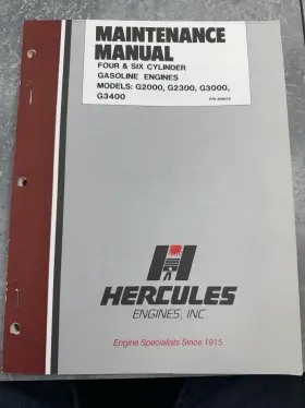 205074 HERCULES Cylinder Engines Manual