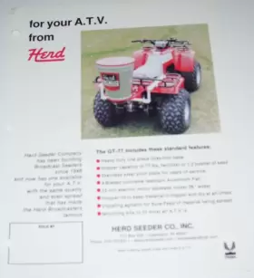 GT-77 HERD SEEDER CO Broadcaster Sheet