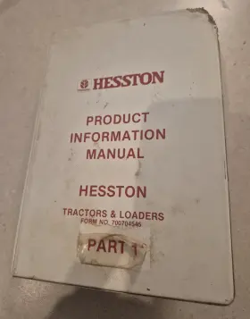 700704545 HESSTON Dealership Manual Tractors Loaders