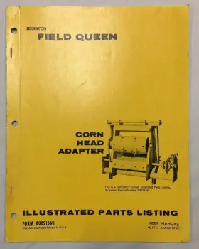 8082166R HESSTON Field Queen Corn Head Adapter Manual