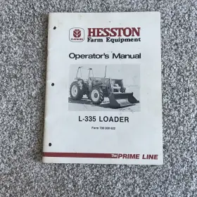 L-335 HESSTON Front Loader Manual Operator