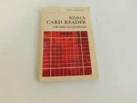 82104A HEWLETT PACKARD Card Reader Owners Handbook