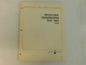 8743A HEWLETT PACKARD Transmission Unit Manual