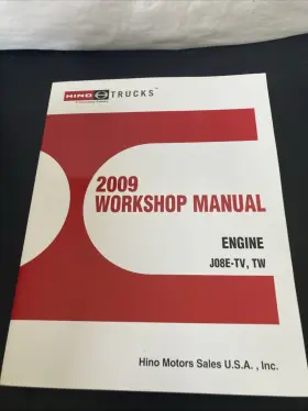 S5-UJ08E05B HINO Engine Workshop Service Repair Manual