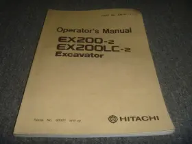 EX200LC-2 HITACHI Hydraulic Excavator Operator Manual Xz