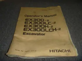EX300LCH-2 HITACHI Excavator Operator Manual User Xz