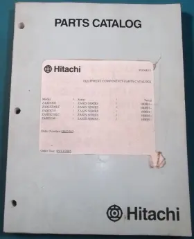 P1G6-E1-5 HITACHI Zaxis Excvavator Manual Book