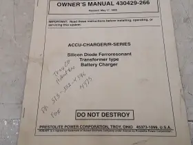 430429-266 HOBART Owners Manual