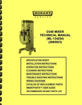D340 HOBART Mixer Technical Manual