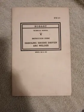EW-97 HOBART Technical Manual Instruction Engine Arc Welder