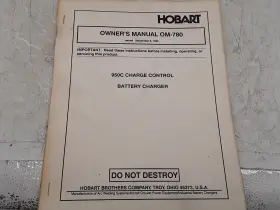 OM-780 HOBART Owners Manual