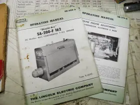 SA200F HOBART Lincol Welder Operating Manuals