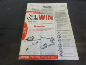 UT20642 HOMELITE Trimmer Owners Manual