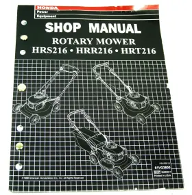 31VG4630 HONDA Harmony Mower Owners Manual