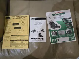 31VG4640 HONDA Rotary Mower Harmony Owners Manual