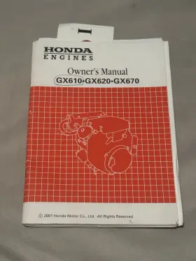 31ZH7622 HONDA Engines Owners Manual Book