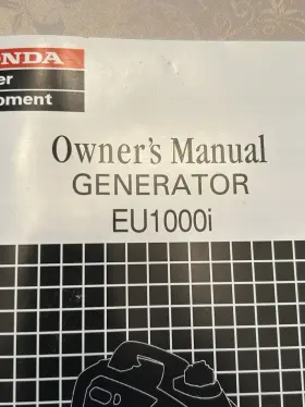 31ZT3621 HONDA Generator Owners Manual