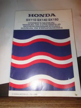 4-STR HONDA Engine Owners Manual