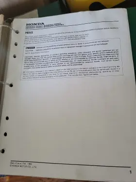 EM3500SX HONDA Generator Service Repair Manual #2