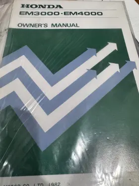 EM4000 HONDA Owners Manual Nos