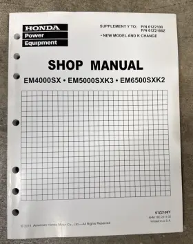 EMS5000SXK3 HONDA Generator Service Manual