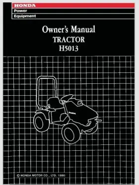 H5518H HONDA Tractor Manual