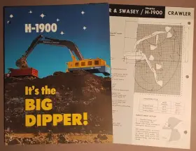 H-1900 HOPTO Warner Swasey Big Dipper Excavator Brochures