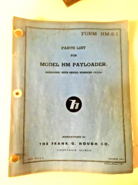 HM-5-1 HOUGH Payloader Front End Loader Manual Book
