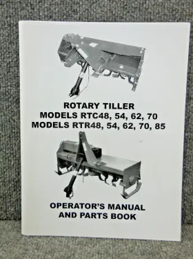 OM165-13G HOWSE Rtc Rtr Rotary Tiller Operators Manual Book