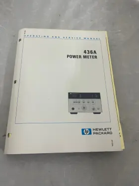 00436-90012 HP Power Meter Operating Service Manual