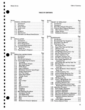 3312A HP Function Generator Operating Service Manual #2