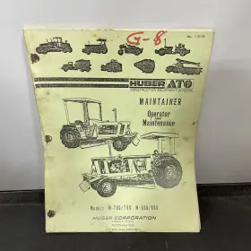 M-700-750 HUBER Ato Maintainer Operator Manual