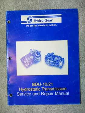 BLN-50327 HYDRO GEAR Bdu Hydrostatic Transmission Service