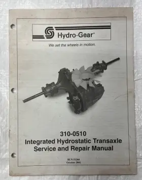 BLN-51261 HYDRO-GEAR Integrated Hydrostatic Transaxle Service