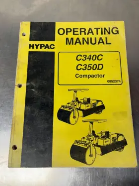 0852374 HYPAC Roller Compactor Operators Manual