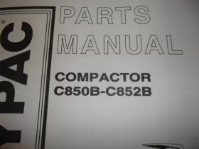 C852B HYPAC Compactor Manual Book Catalog #2